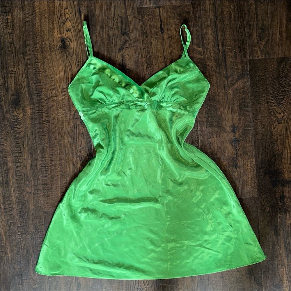 Victorias Secret Green Slip Nightgown Dress